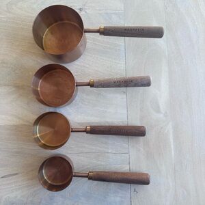 Magnolia Walnut and Copper Measuring Cups